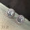 Thumbnail: Sparkling Round Halo Cubic Zirconia Stud Earrings - Sterling Silver 925