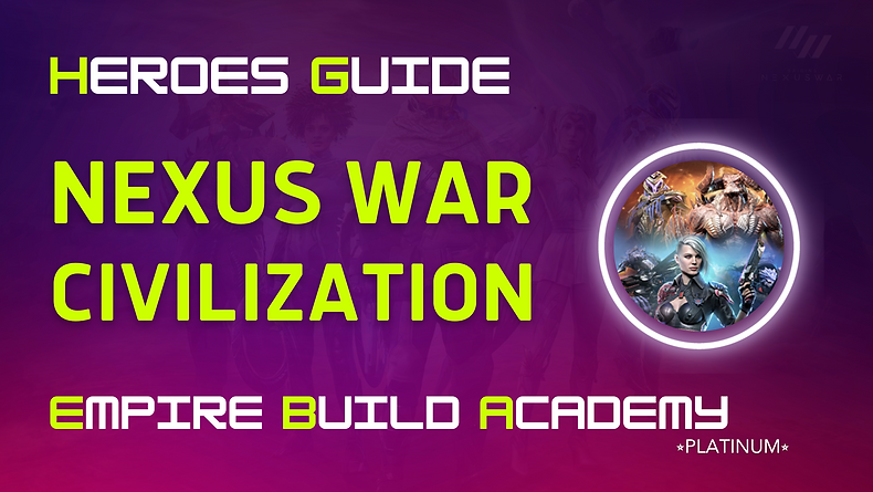 Attention Nexus War: Civilization players! Are you tired of being a rookie in the game? Ready to dominate your opponents and become a pro? Look no further, as we bring you the ultimate construction tips to transform your gameplay. Whether you're a seasoned player looking to level up or a new player seeking guidance, this article has got you covered.

Nexus War: Civilization is one of the best mobile strategy games, and with my extensive guides, you should be able to enhance your knowledge of the heroes available within the game, and take your game to the next level.

If you love mobile war strategy games, then here at The Empire Build Academy, (TEBA), I've got you covered. From attack to defence, to the best equipment, and everything in between, I hope to provide you with everything you need to ace the strategy mobile games genre!
You can help support me on this project, by donating here

I look forward to getting this site fully functional and make the largest ever community of empire build games. See you on the other side, very, very, soon