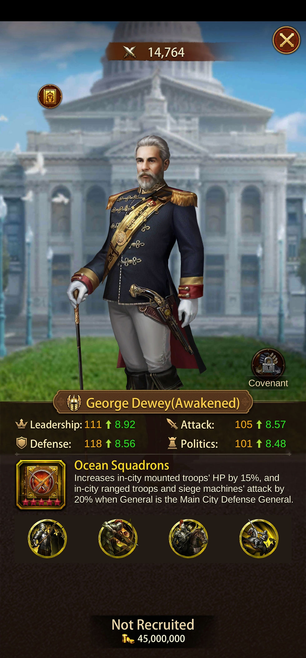Evony General Guide: George Dewey