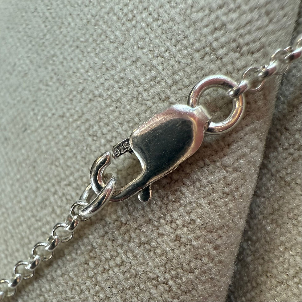 Thumbnail: Silver Bubble Letter 'J’ on 55CM Belcher Chain Necklace - Silver