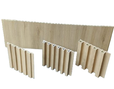 3 modelos de lambrin y panes liso color maple