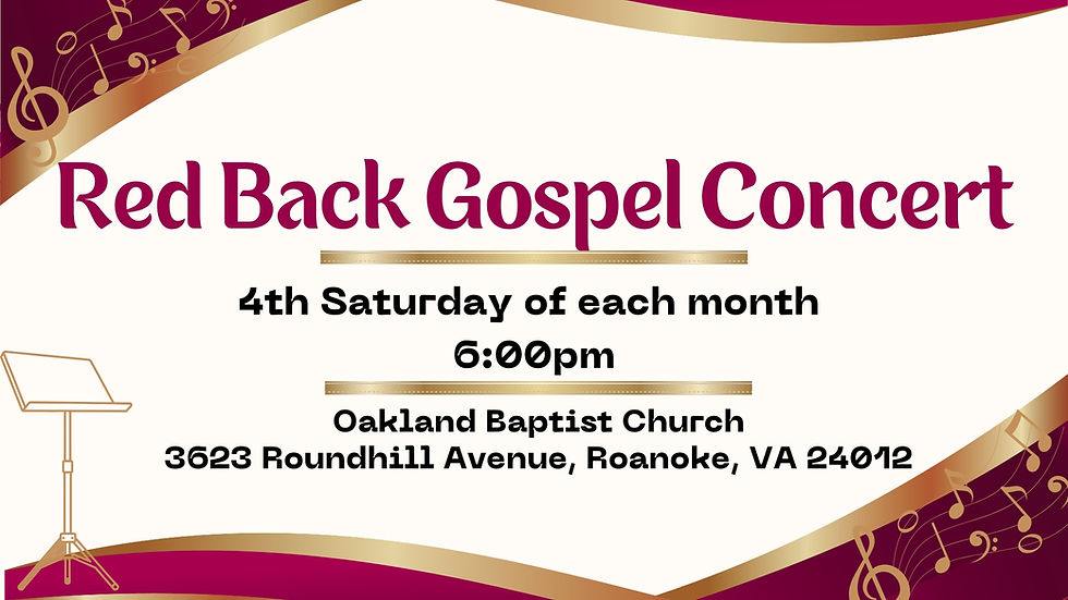 Red Back Gospel Concert