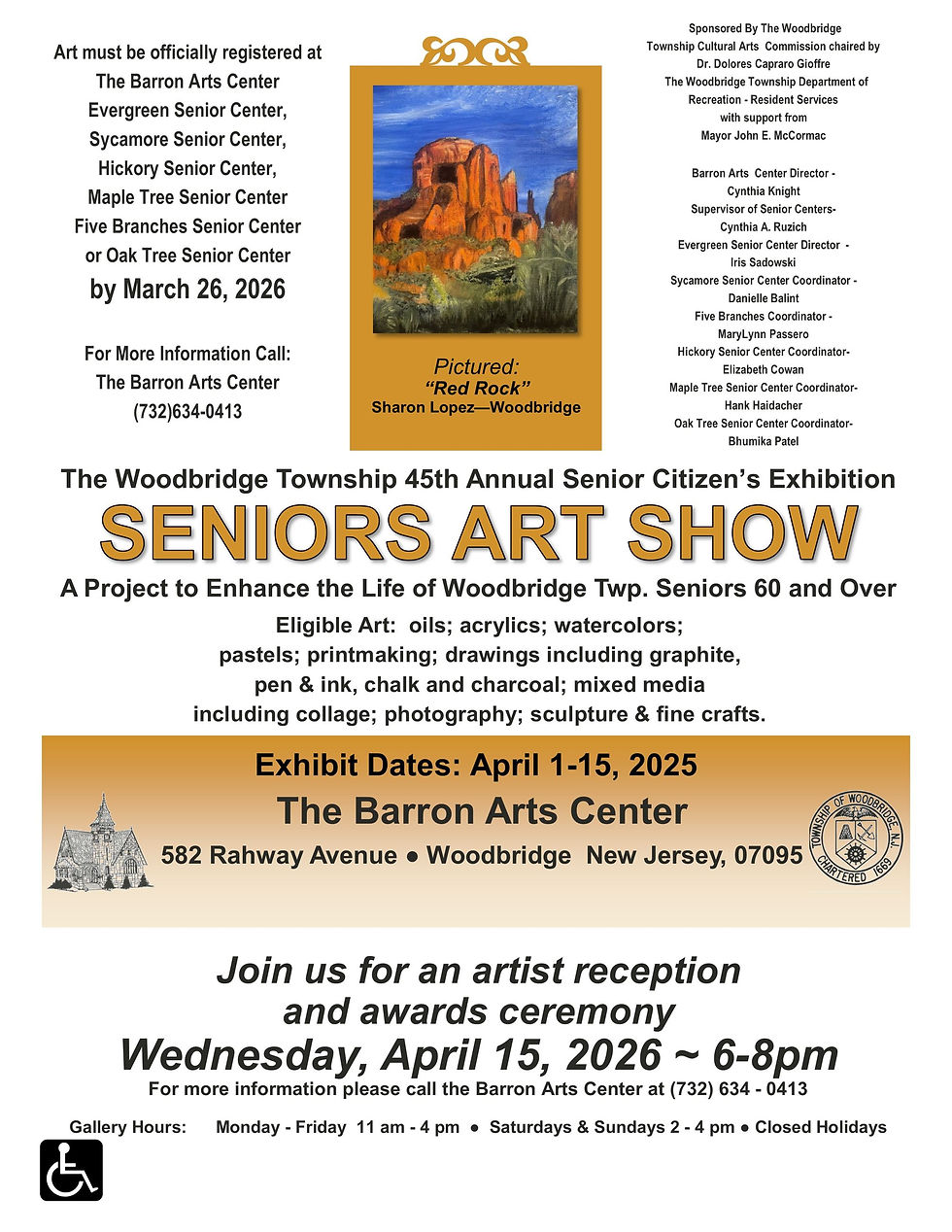 The Woodbridge Township Senior Citizen Art Show 2026