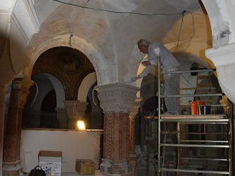 Sanierungsarbeiten der Dormitio-Abtei haben begonnen