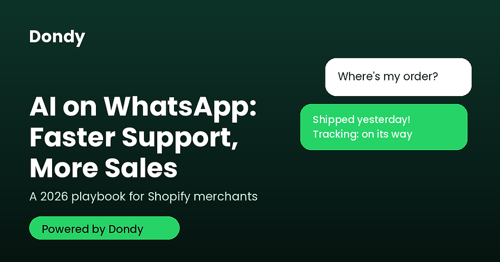 How AI on WhatsApp Cuts Response Times and Boosts Sales for Shopify Stores