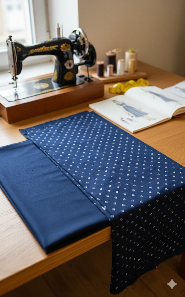 Meterware Baumwollstoff Schlichtes Muster