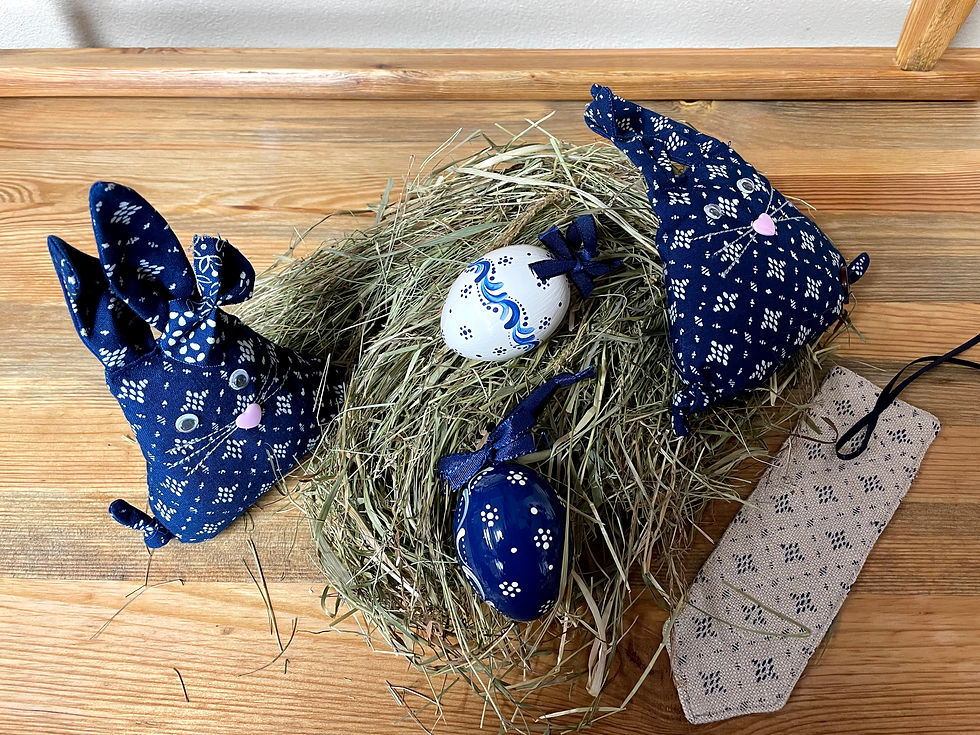 Miniaturbild: Osterhase in Blau