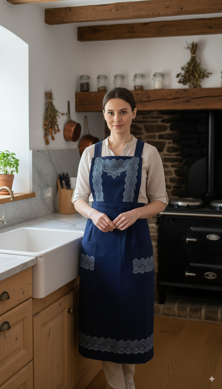 Miniaturbild: Blaudruck Schürze