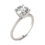 Thumbnail: 2 CTW Round Lab Grown Diamond Solitaire Engagement Ring 14K White Gold (G-Vs)