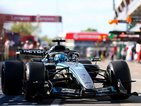 George Russell é P1 em classificatória cheia de problemas