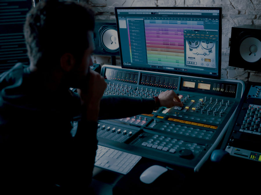 Recording session at Dub Academy