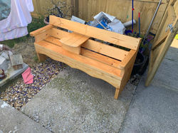 2 Seater Bench with removeable rest