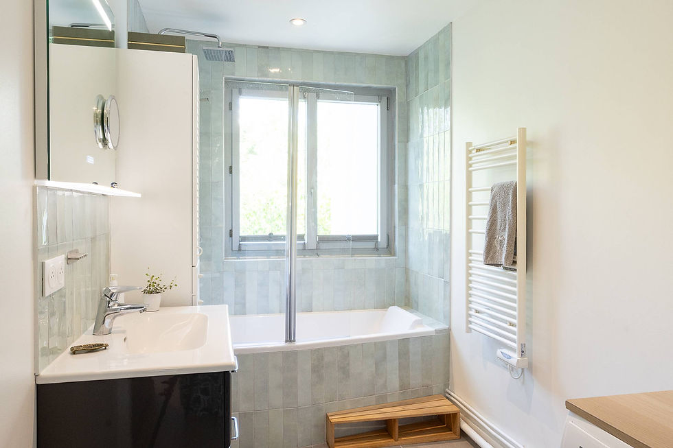 salle de bain couleur vert d'eau