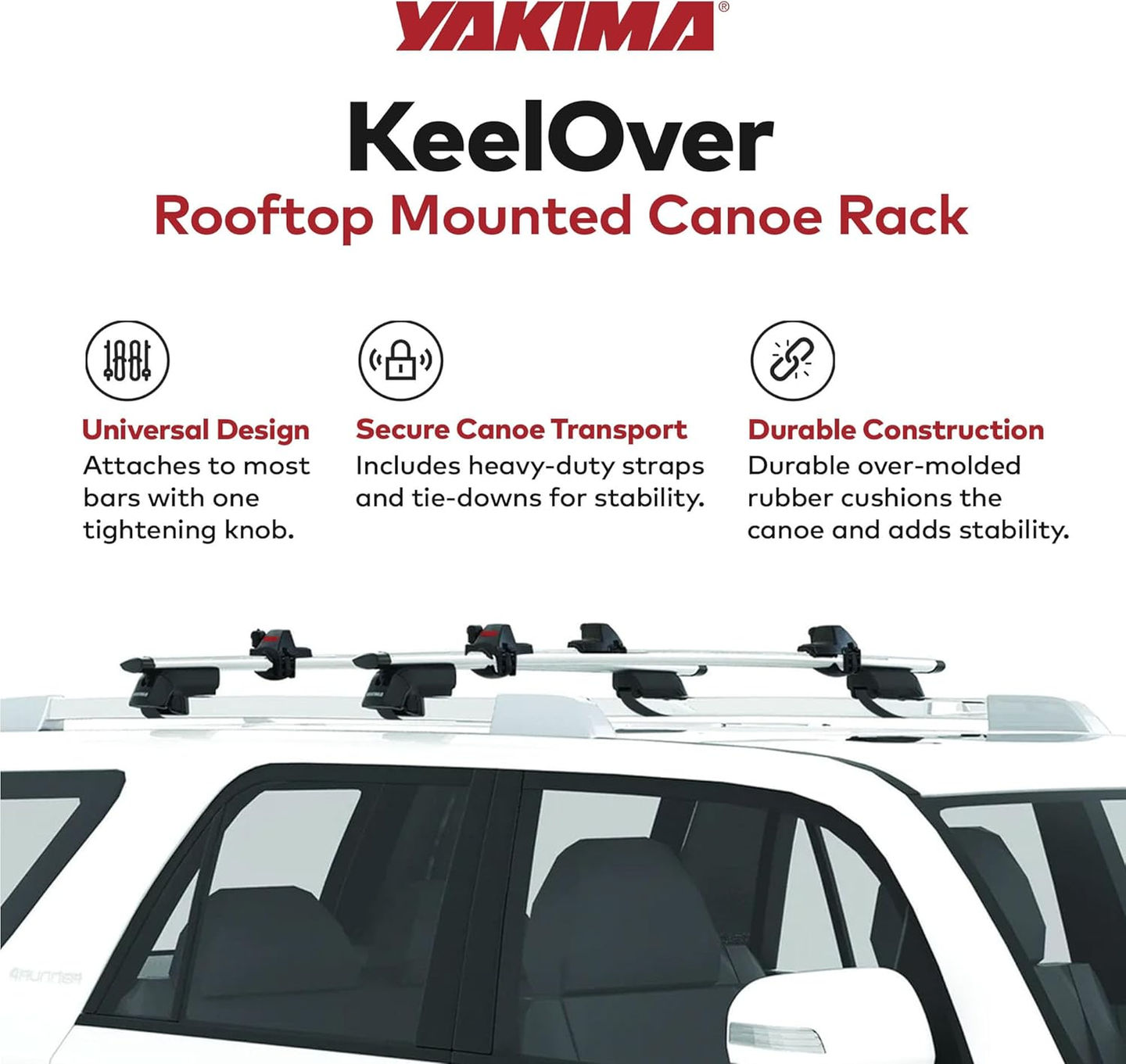 YAKIMA KeelOver Rooftop Mounted Canoe Mount
