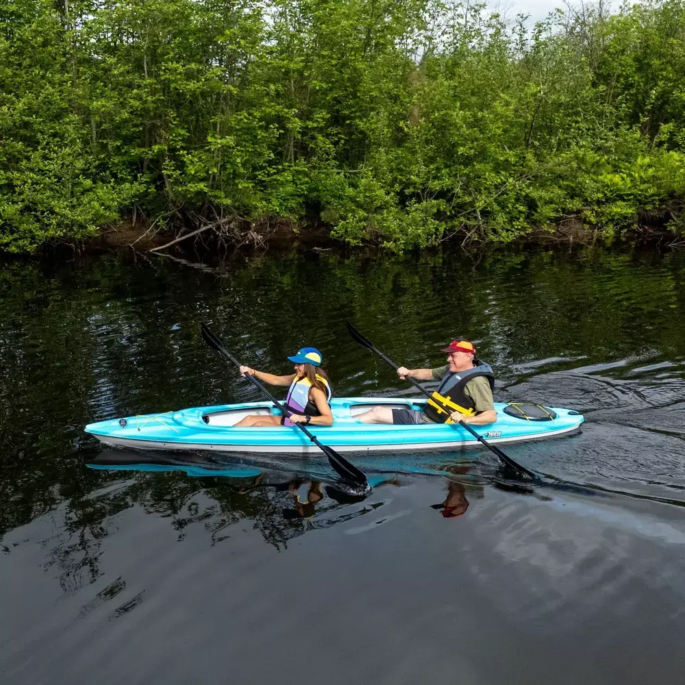 Pelican: Alliance 136T Tandem Kayak: Fade Turquoise