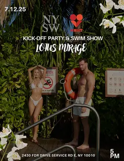 NYSW KICK -OFF PARTY SWIM SHOW ON A BOAT