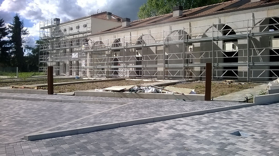 Ponteggi su villette