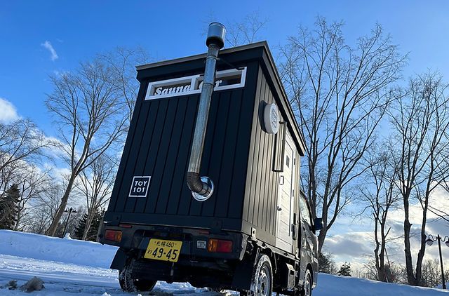 軽トラサウナ 製品紹介 ｜ kobatoisa cafe&sauna（カフェ&サウナ こばといさ）｜岡山