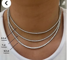 Diamond Tennis Necklaces
