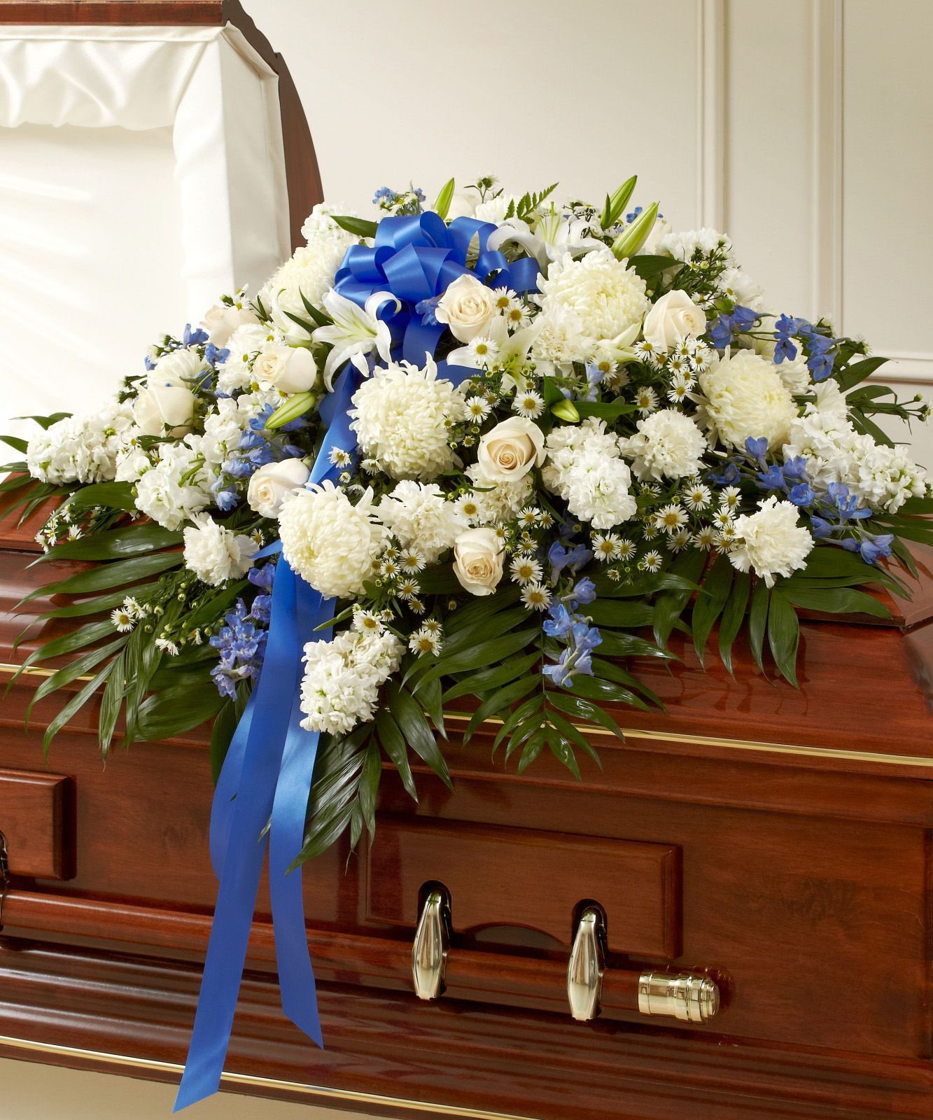 Majestic Blue - Casket Spray