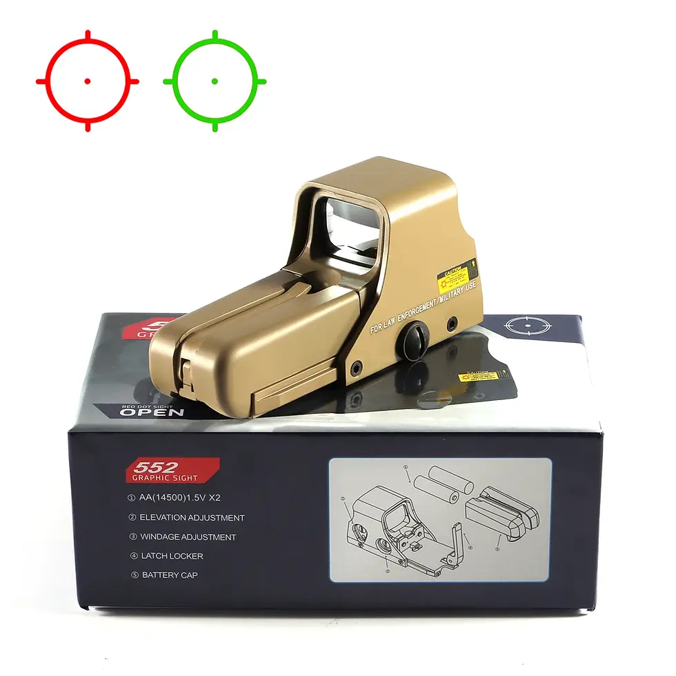 Thumbnail: 551 552 553 558 Red Green Dot Holographic Sight Scope Hunting Reflex Sight Rifl