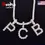 Thumbnail: Zircon Tennis Letters Necklaces & Pendant for Men/Women Gold Color Fashion Hip
