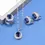 Miniatura: Natural CZ Blue 925 Silver Dangle Clip Earrings and Ring Set
