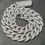 Thumbnail: Fashion Hip Hop Miami Cuban Necklace Chain Full Diamonds 9mm 12mm 15mm 20mm 24mm