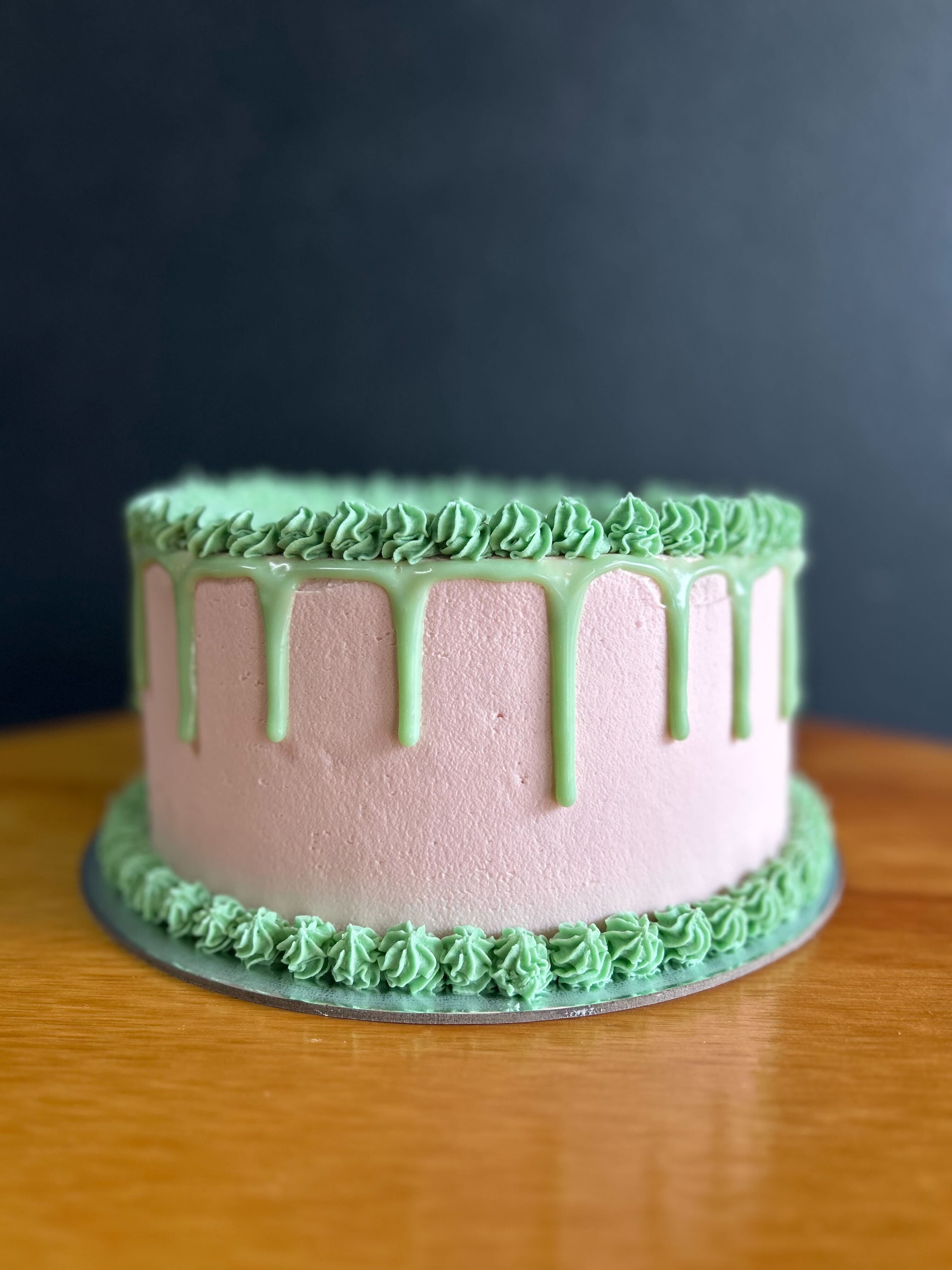 Coloured Buttercream Drip Cake