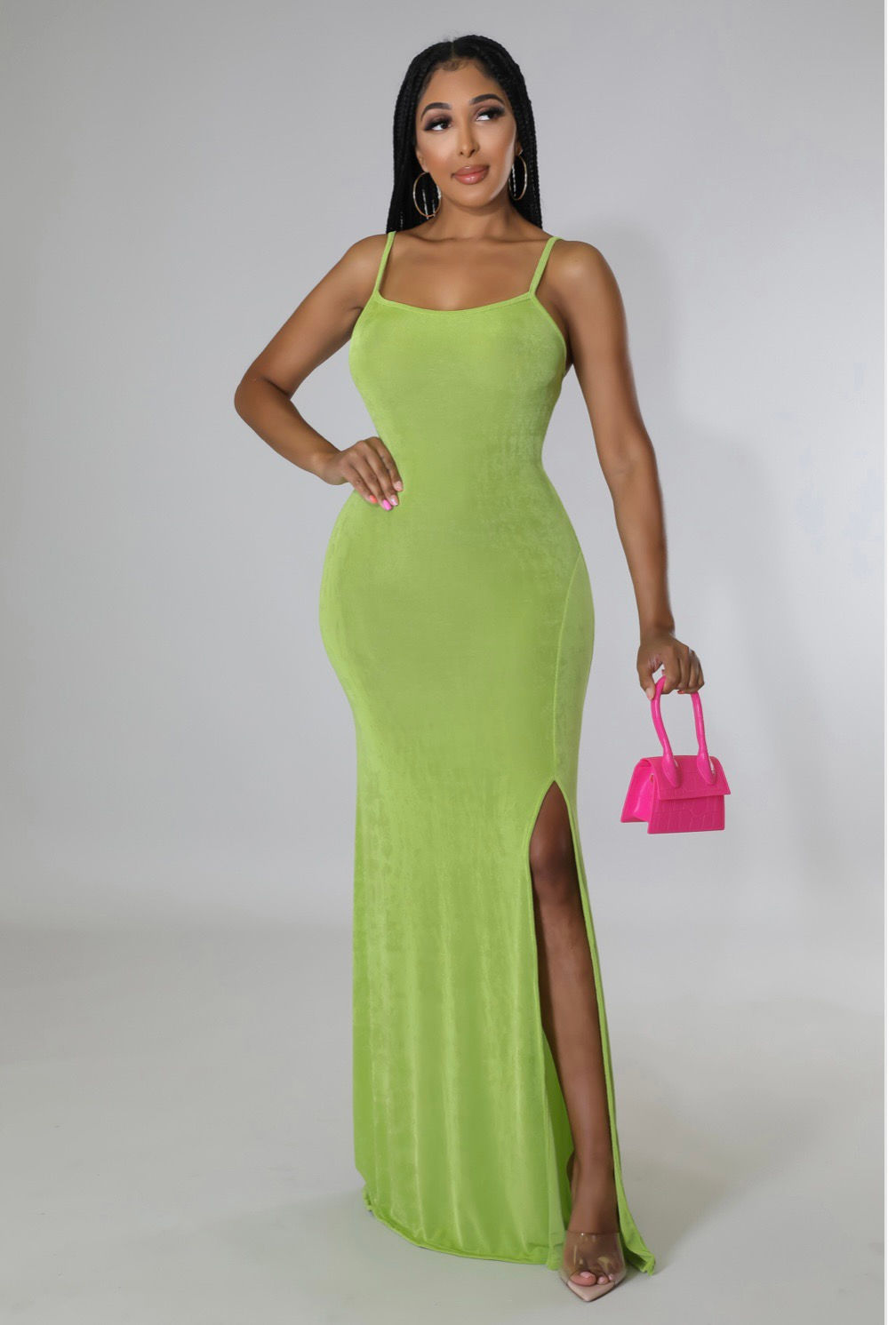 “ New Lime “ Fitted Dress