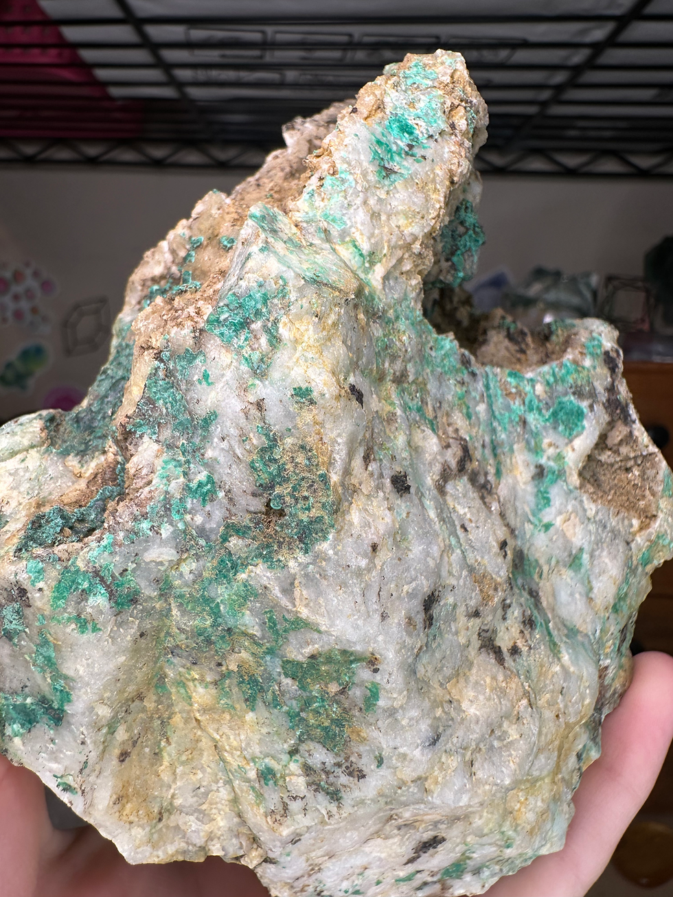 Thumbnail: XL Malchite with Quartz from the Blue Wing Mine, N.C