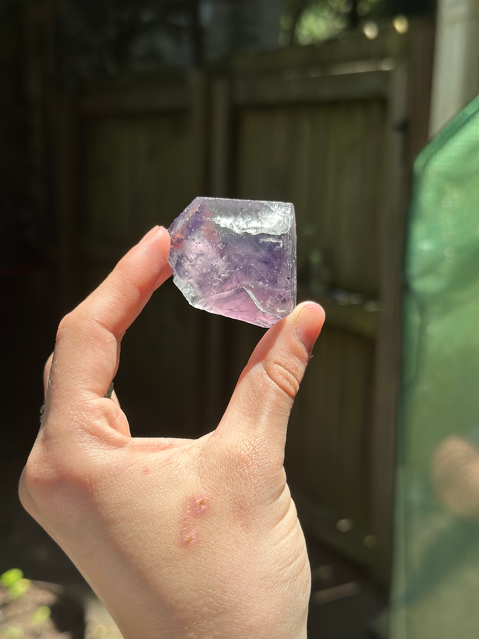 Thumbnail: UV Reactive Nigerian Fluorite- Iris Pocket 