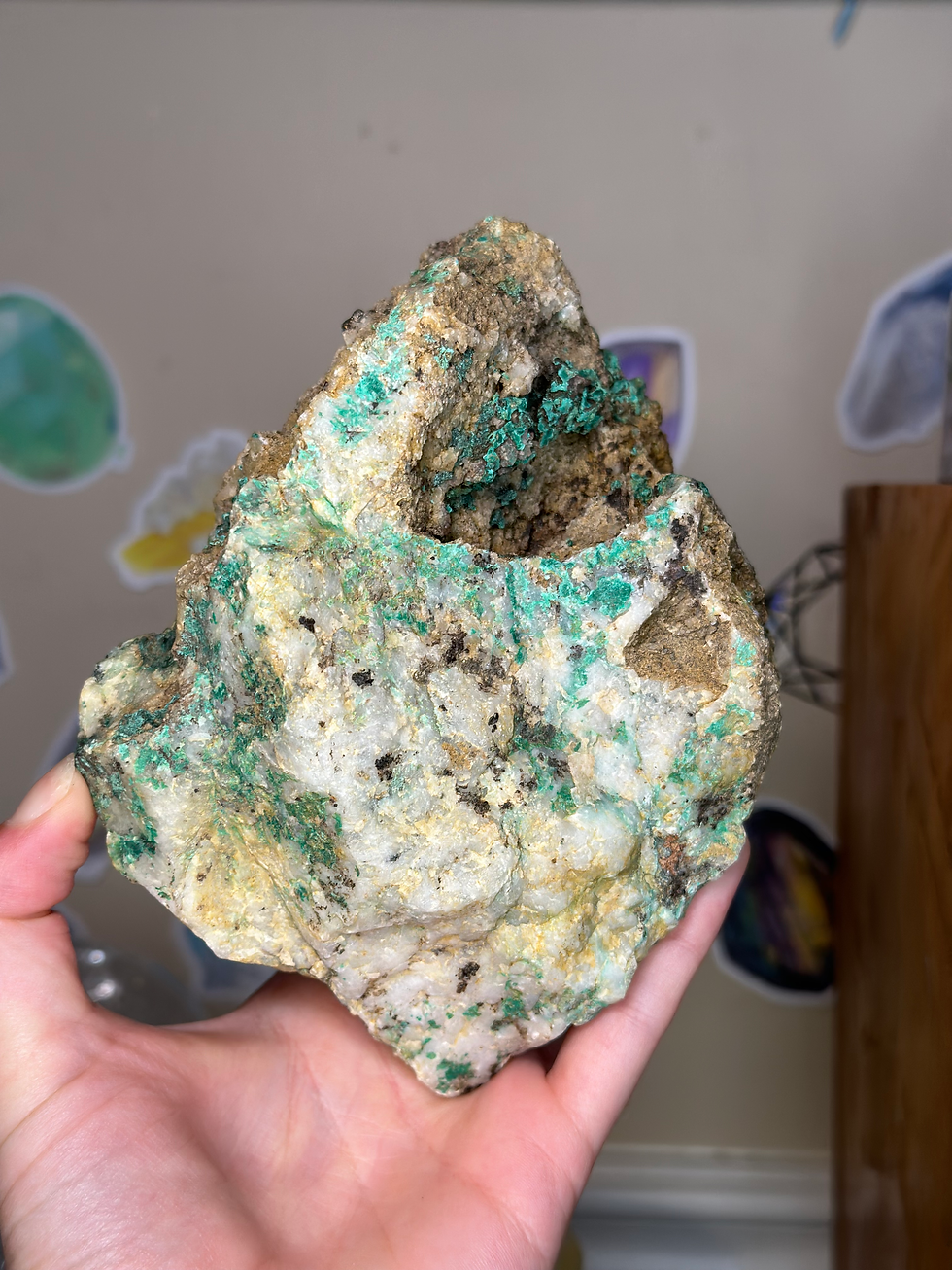 Thumbnail: XL Malchite with Quartz from the Blue Wing Mine, N.C
