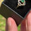Thumbnail: 1990s 10k Colombian emerald ring size 8