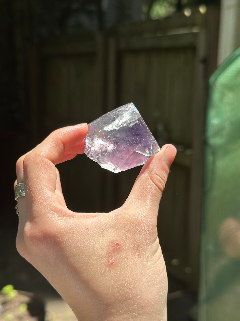 Thumbnail: UV Reactive Nigerian Fluorite- Iris Pocket 