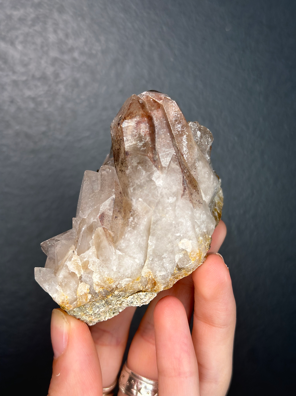 Thumbnail: Chunky Spirit Quartz with Hematite Inclusions