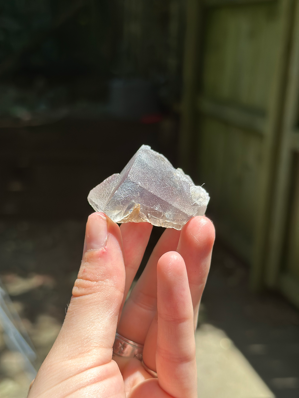 Thumbnail: UV Reactive Nigerian Fluorite- Iris Pocket 