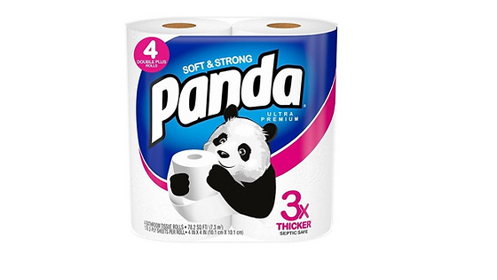 Panda Toilet Paper 4 Rolls