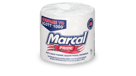 Roll of Marcal Pride Toilet Paper
