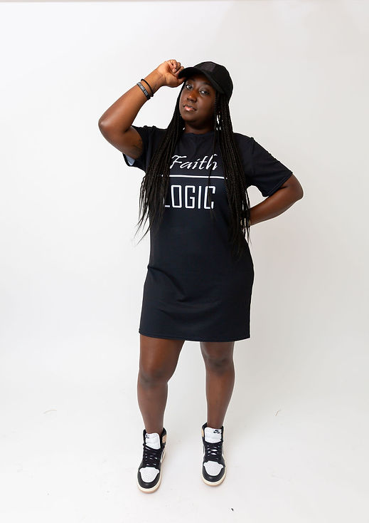 Logo T-Shirt Dress - Black Logo T-Shirt Dress - Black