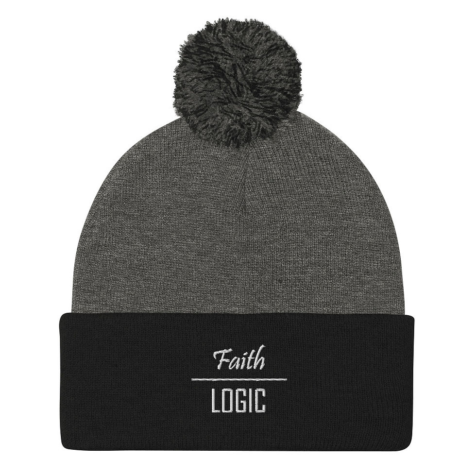 Thumbnail: White Logo | Pom-Pom Beanie