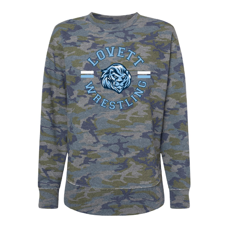 Lovett - LAT - Women's Fleece Crewneck Sweatshirt - 3525 - VintageCamo