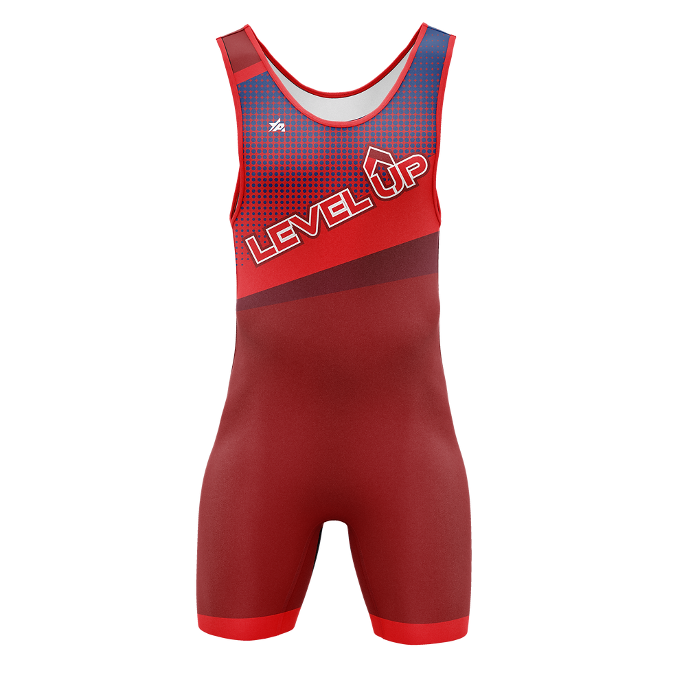 Level Up - Team Sublimated Men's Cut Youth/Adult Singlet - Red