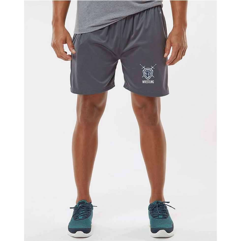 St. Francis - Badger - Youth B-Dry 6" Shorts - 2107 -Graphite