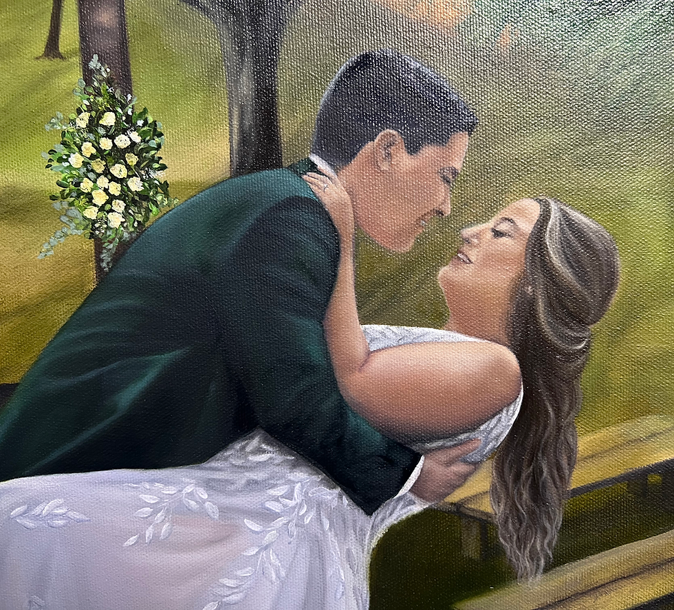 Close Up - Live Wedding Painting