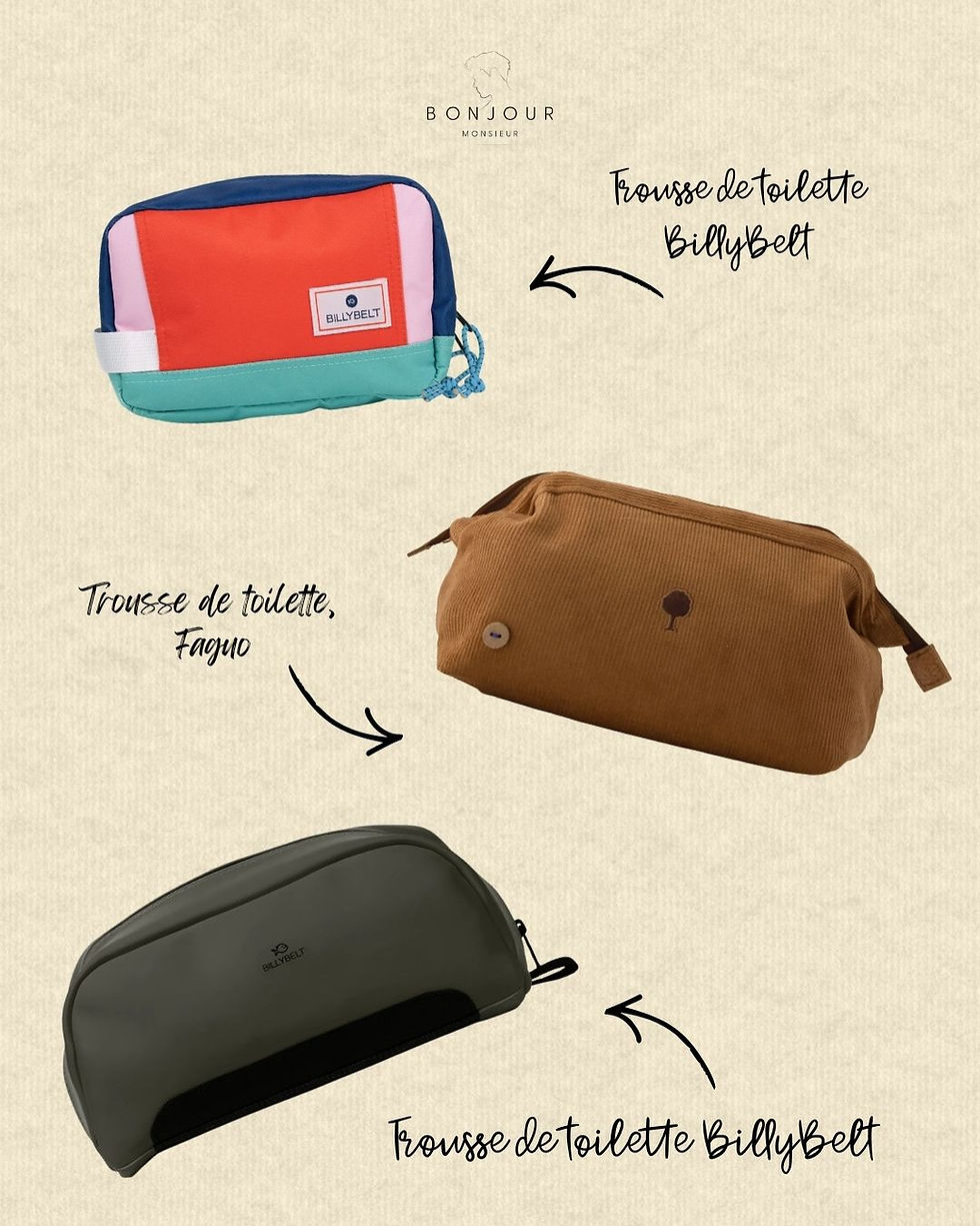 3 trousses de toilette homme pour les ponts du printemps 2026 | Bonjour Monsieur