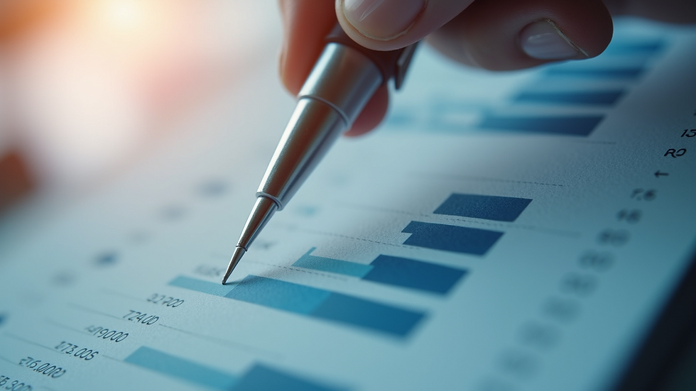 Close-up view of a graph showing costs related to IT downtime