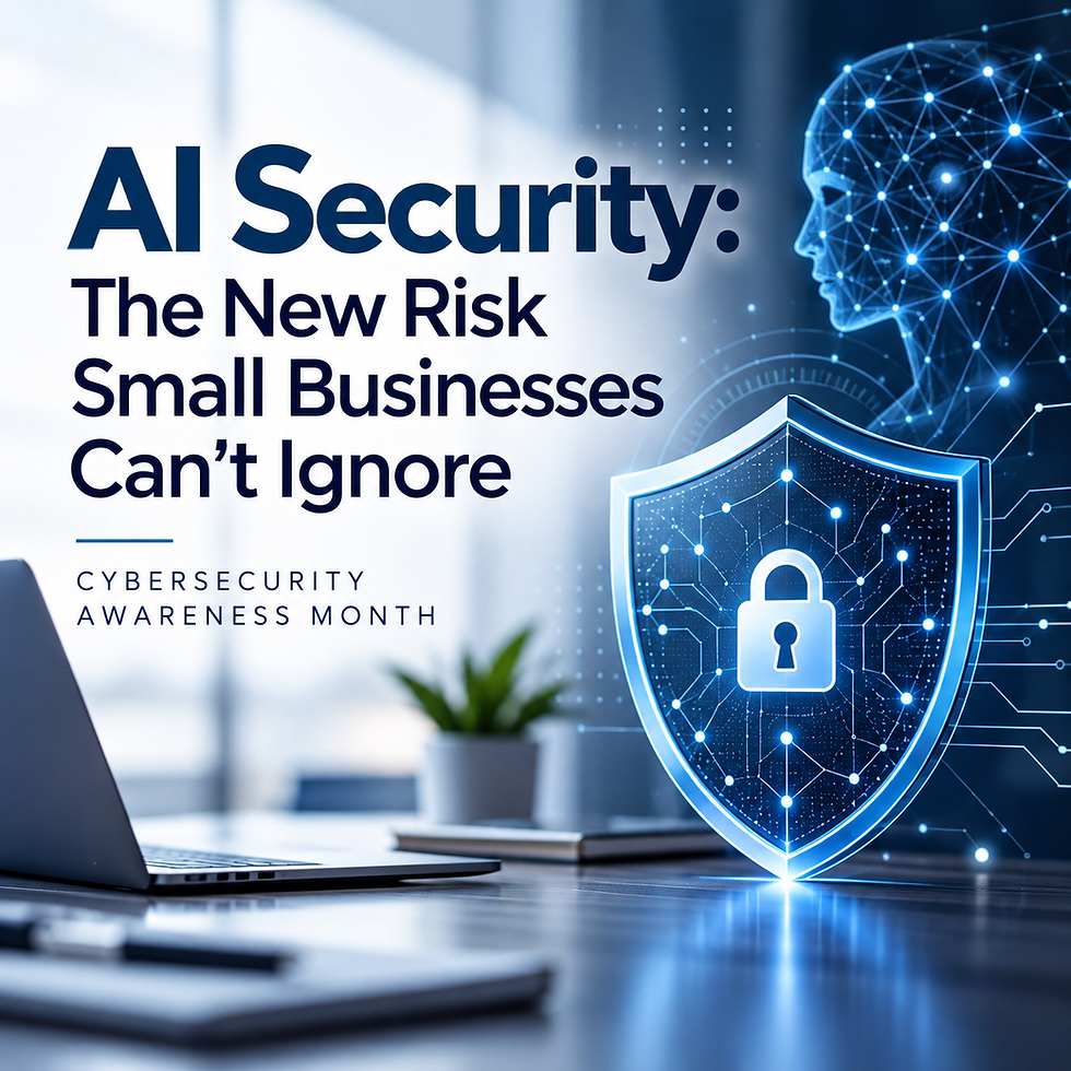 AI tools are creating new cybersecurity risks for small businesses. Learn how shadow AI, phishing, and weak password practices can expose company data and how to stay protected.
