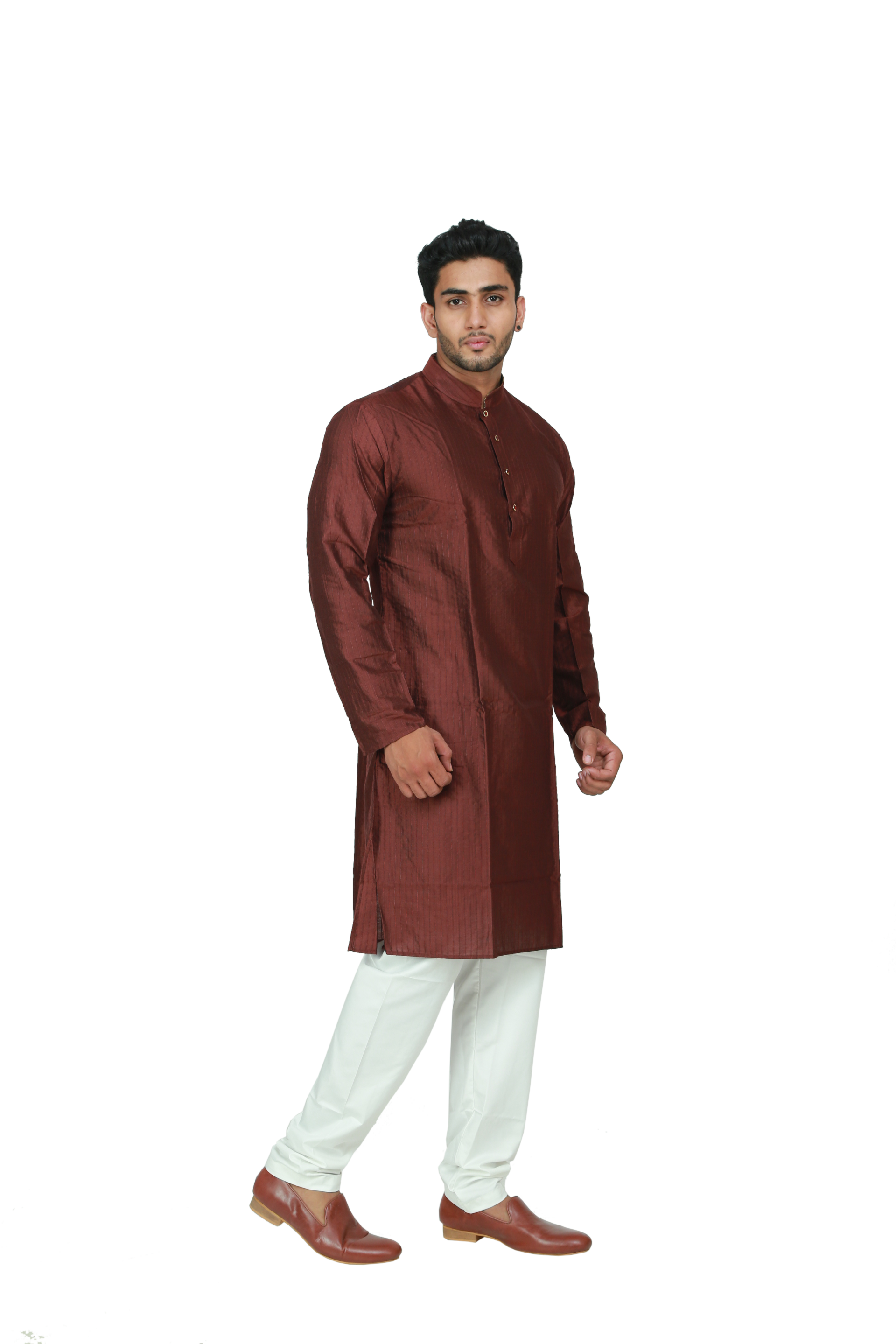 Ethnic | Embroidered Cotton Kurta Pajama in beautiful Mehroon | Indian | Kurta Paijama