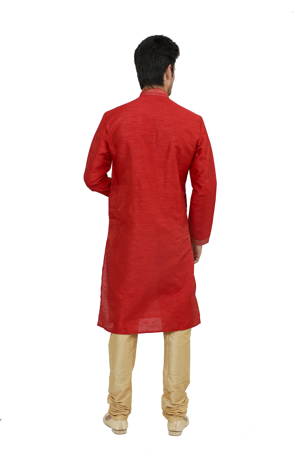 Thumbnail: Ethnic | Kurta Paijama | Indian | Red Color | Nick Line | Full Sleeve